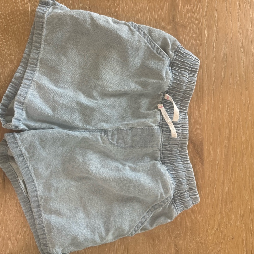 Light Gray Casual Shorts